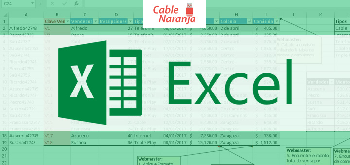 Ordenando datos en Excel | Cable Naranja