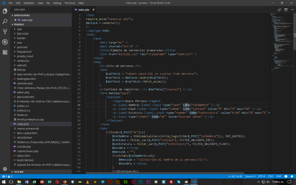 Visual Studio Code IDE en CableNaranja