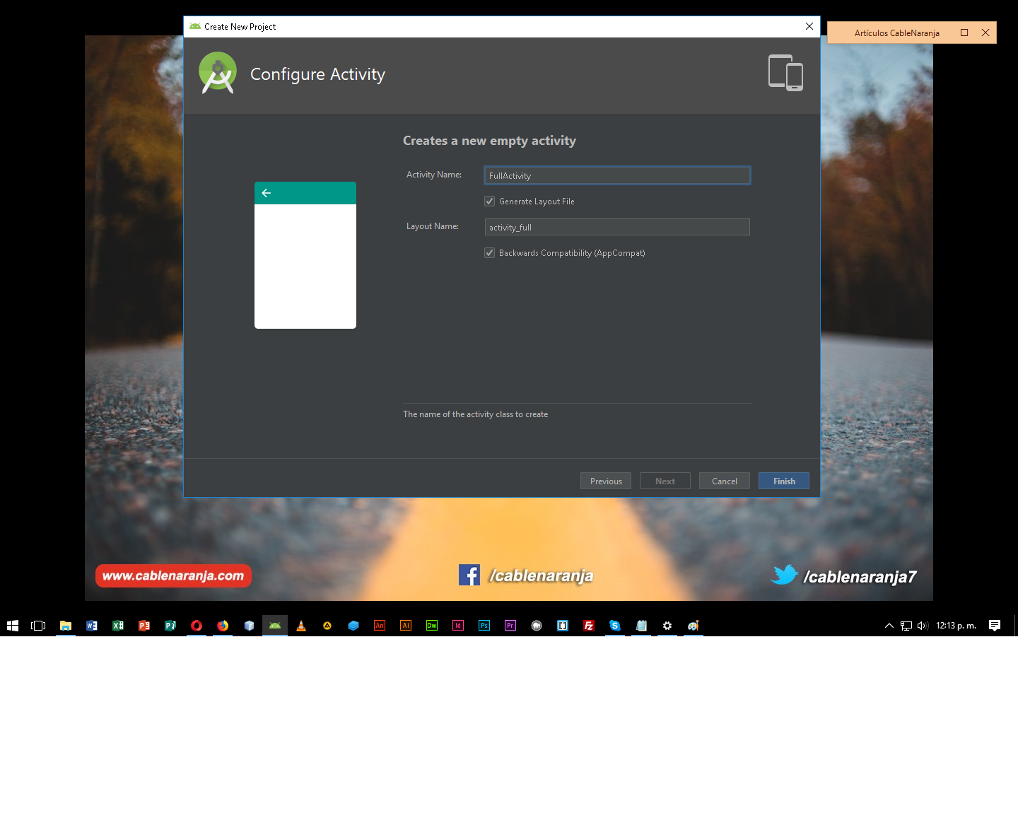 Cómo hacer fullscreen en Android Studio