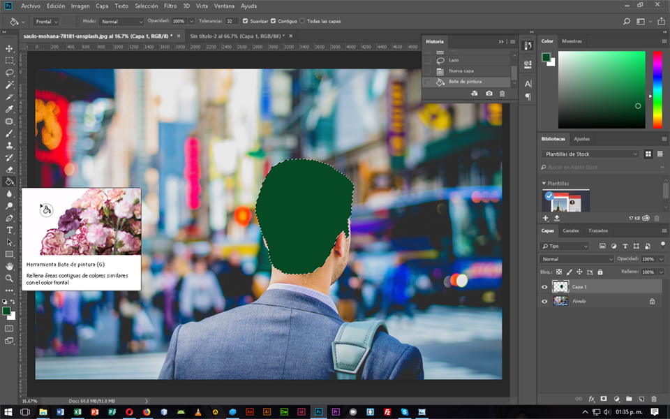 Cambiar color de objetos en fotografía desde Facebook, CableNaranja
