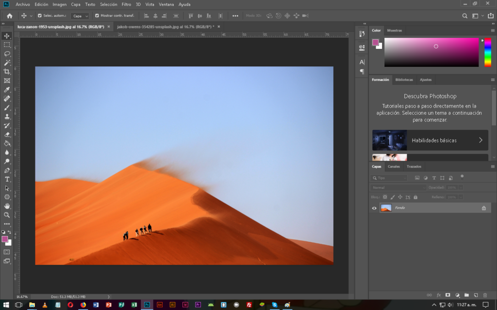 Crear máscara de recorte en Photoshop - CableNaranja
