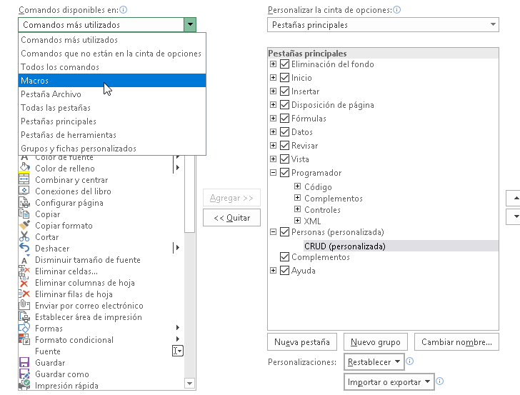 Como crear un CRUD en Excel con VBA - CableNaranja