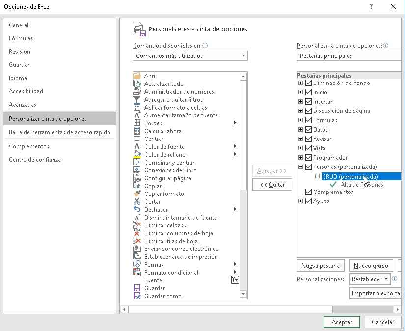 Como crear un CRUD en Excel con VBA - Eliminar