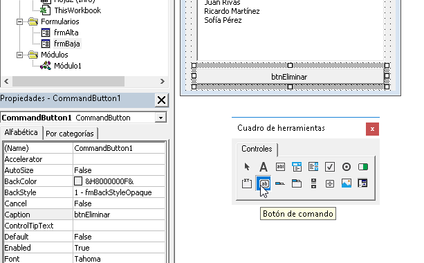 Como crear un CRUD en Excel con VBA - Eliminar