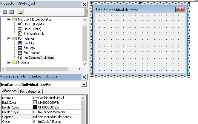 Como crear un CRUD en Excel con VBA