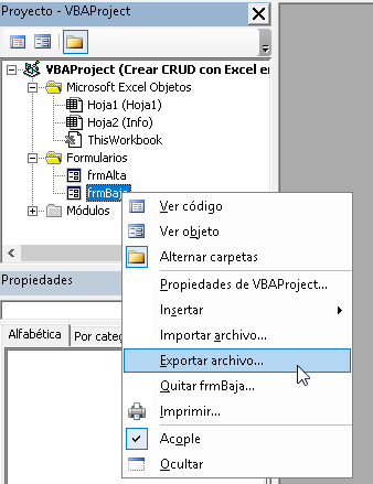 Como crear un CRUD en Excel con VBA