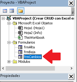 Como crear un CRUD en Excel con VBA