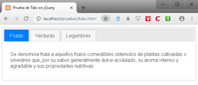 Como crear pestañas o tabs en JavaScript con jQuery - CableNaranja