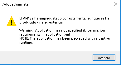 Como crear un archivo APK con Adobe Animate - CableNaranja