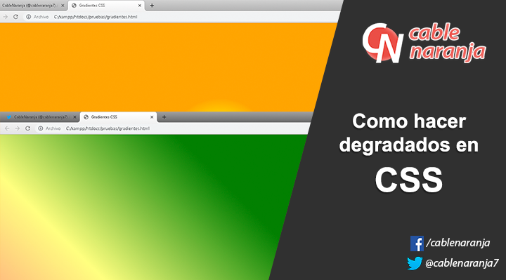Como hacer degradados en CSS - CableNaranja