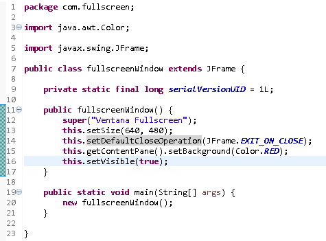 Como hacer fullscreen en una aplicación #Java - CableNaranja