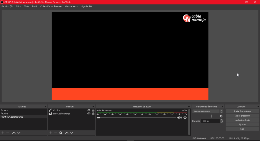 Aprende a preparar un template para tus videos o livestreams en OBS - CableNaranja