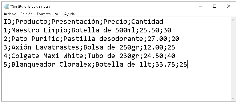Como crear archivos CSV para importar / exportar datos - CableNaranja