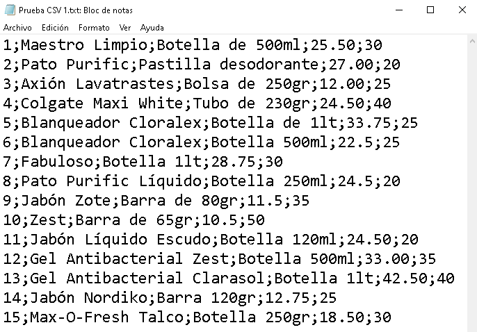 Como crear archivos CSV para importar / exportar datos - CableNaranja