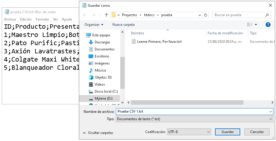 Como crear archivos CSV para importar / exportar datos - CableNaranja