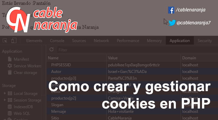 Como crear y gestionar cookies en PHP - CableNaranja
