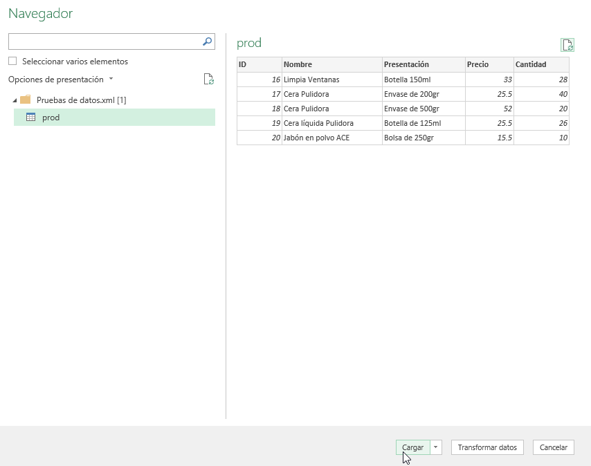 Como importar datos en Excel - CableNaranja