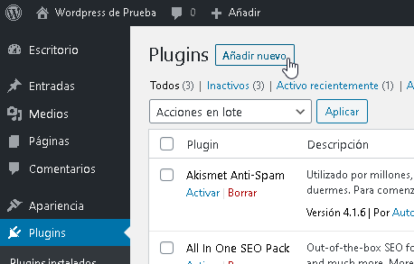 Como instalar plugins de WordPress - CableNaranja