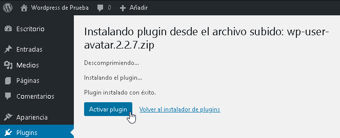 Como instalar plugins de WordPress - CableNaranja