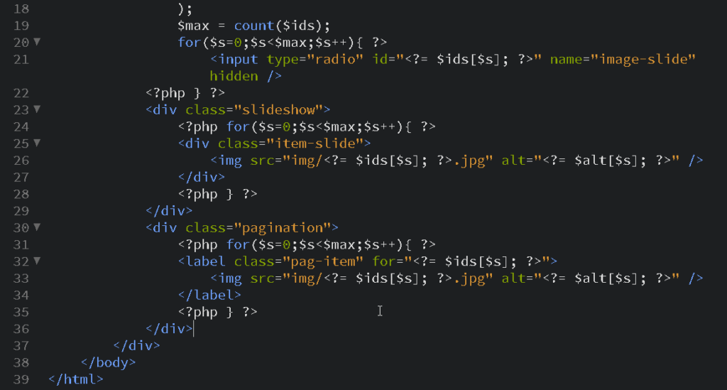 Cómo crear un slider de imágenes con CSS y PHP - CableNaranja