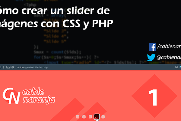 Cómo crear un slider de imágenes con CSS y PHP - CableNaranja