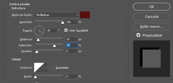 Cómo usar la sombra paralela en Photoshop - CableNaranja