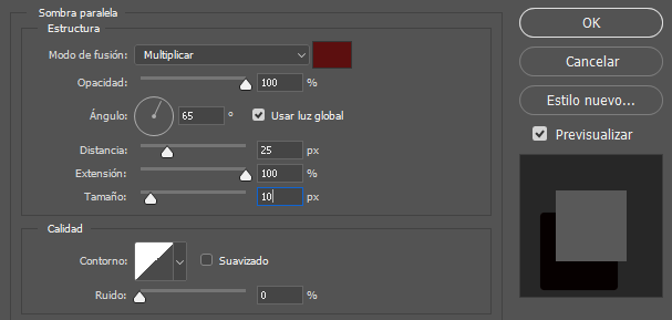 Cómo usar la sombra paralela en Photoshop - CableNaranja