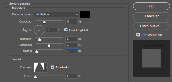 Cómo usar la sombra paralela en Photoshop - CableNaranja