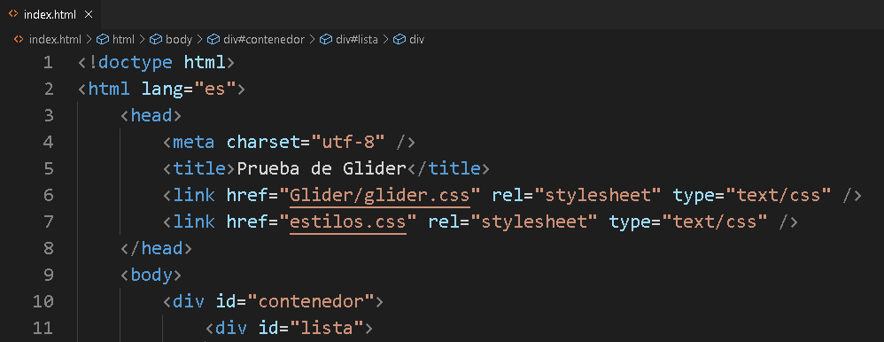 Cómo crear slider de imágenes JavaScript con Glider - CableNaranja