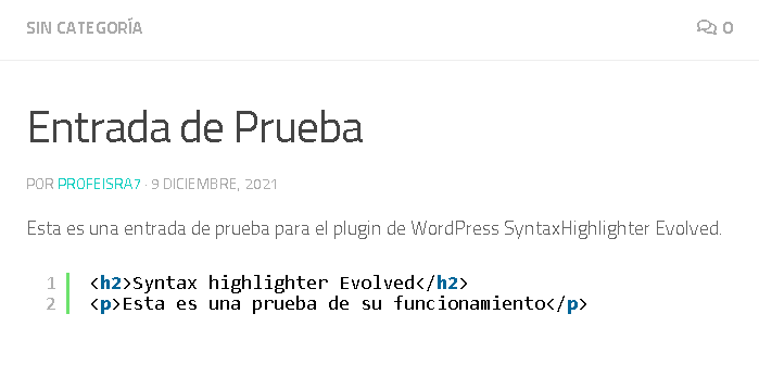 SyntaxHighlighter Evolved: Plugin de WordPress para incluir código en tus entradas - CableNaranja