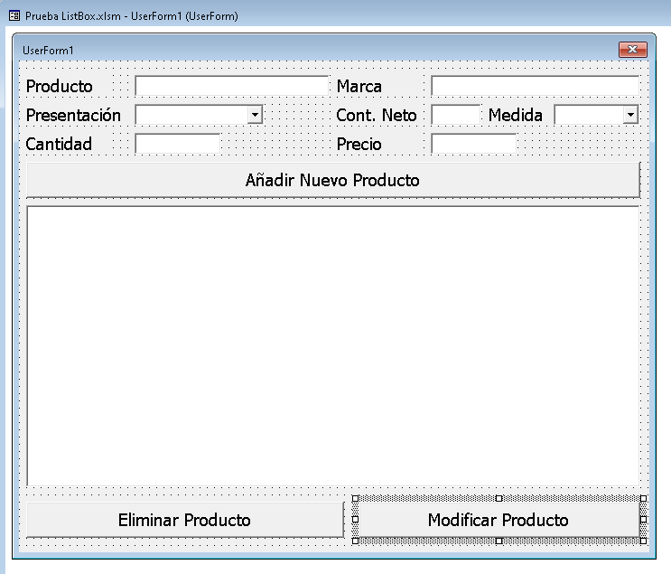 Cómo utilizar un ListBox como tabla en Excel - CableNaranja