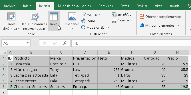 Cómo utilizar un ListBox como tabla en Excel - CableNaranja