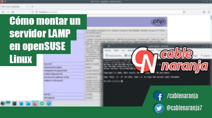 Cómo montar un servidor LAMP en openSUSE Linux - CableNaranja