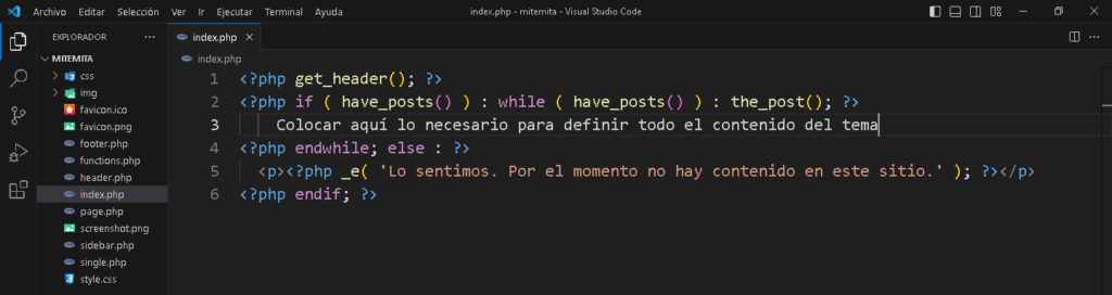 Creación de un tema de WordPress: El loop principal - CableNaranja