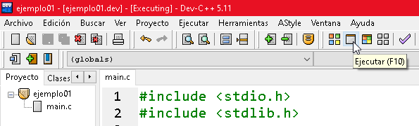 Mi primer programa en lenguaje C - CableNaranja